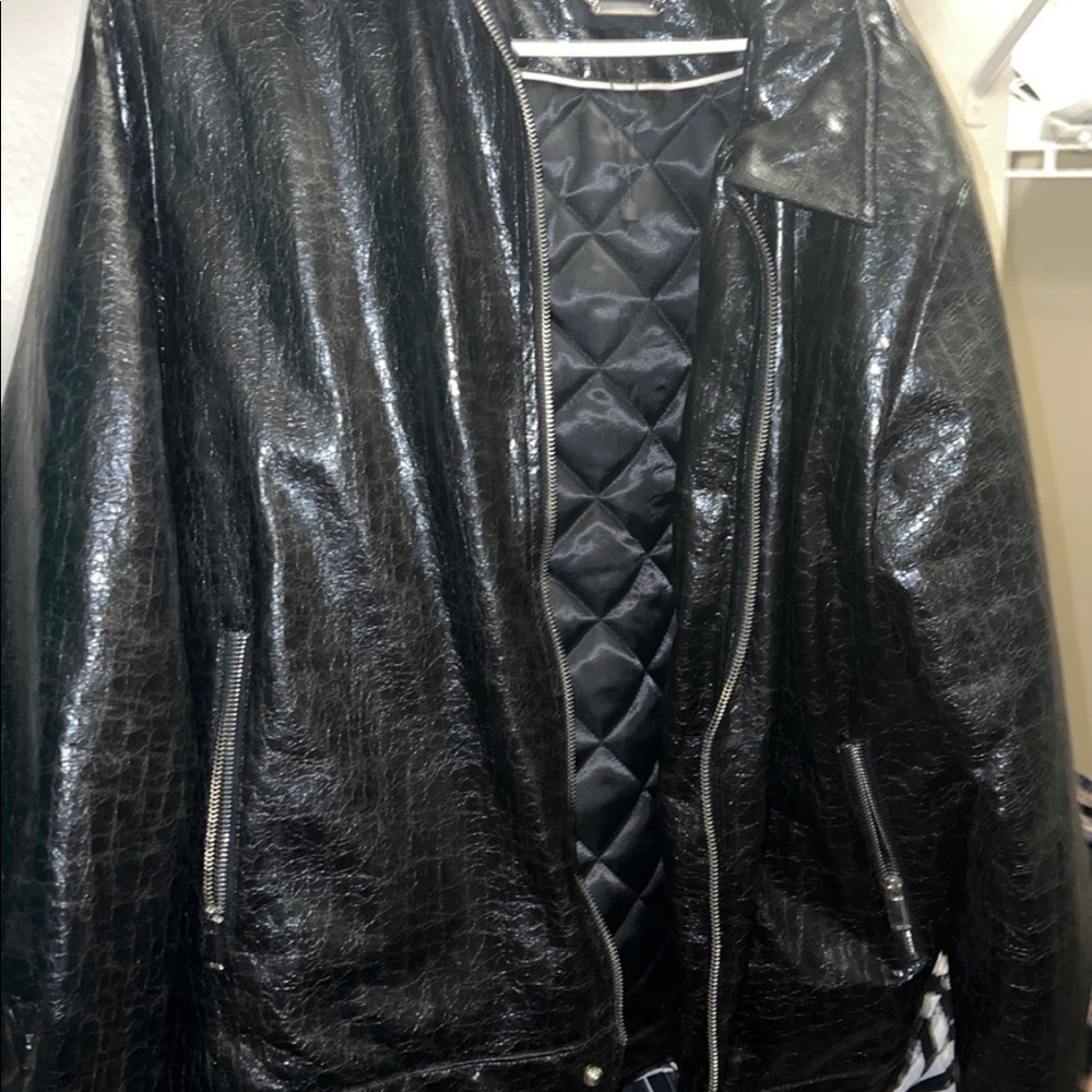 Black Snake Skin Jacket